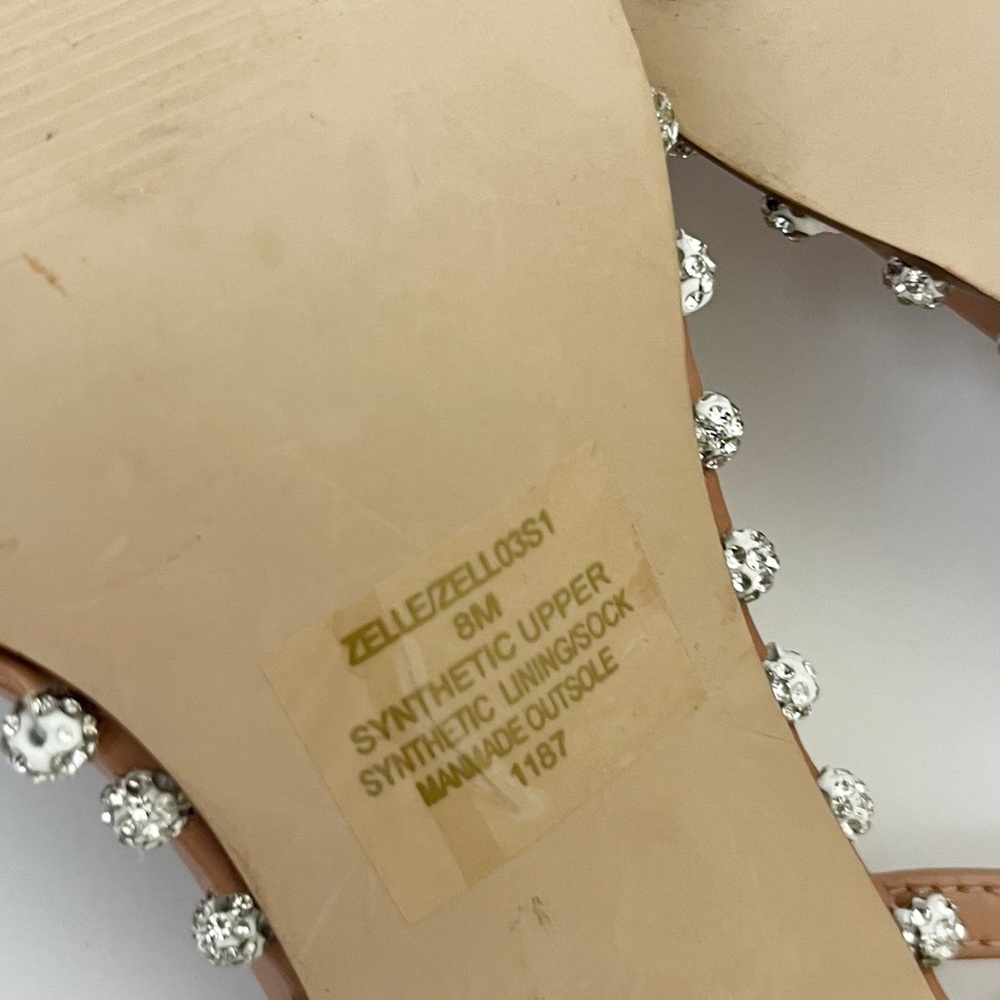 Steve Madden Zelle Studded Strappy Heels Size 8 - Picture 10 of 10